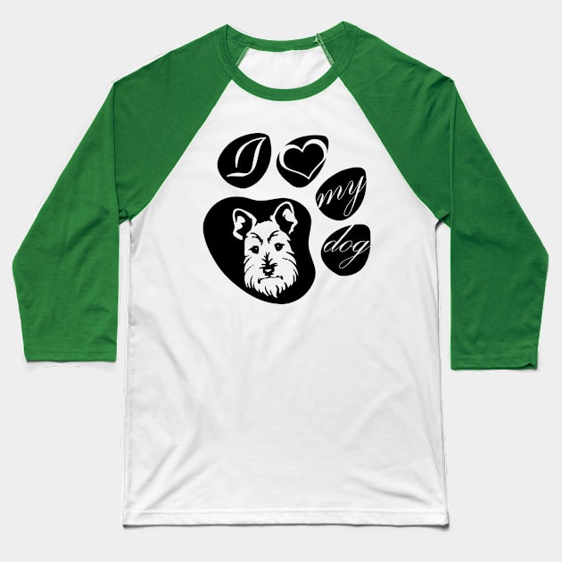 Love my Schnauzer Baseball T-Shirt by persephony4